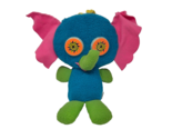 VINTAGE 1967 MATTEL GOOGLIES BLUE ELEPHANT SQUEAKER STUFFED ANIMAL PLUSH... - $141.55