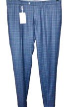 Moods of Norway Men&#39;s  Blue Plaids Dress Wool Comfortable Pants Size US 42 EU 58 - £117.40 GBP