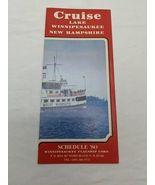 Cruise Lake Winnipesaukee New Hampshire Schedule &#39;80 Travel Brochure - $33.72 CAD