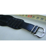 VINTAGE SOVIET MADE IN USSR GENUINE LEATHER STRAP WATCH BAND CUFF BRACEL... - $56.04 CAD