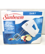 Sunbeam 4-Speed Mixmaster Hand Mixer 100W Model 2487 White - Excellent - €20,24 EUR