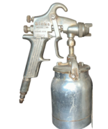 BINKS VTG Vintage Set SPRAY GUN AND CUP Chrome Model 69 Made in USA Work... - $55.43