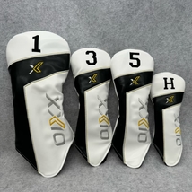 Golf Driver Fairway Wood Hybrid Head Cover XXIO Yellow Arrow White 4 Piece Set - $44.90