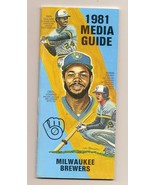 1981 Milwaukee Brewers Media Guide MLB Baseball - $854.36 MXN