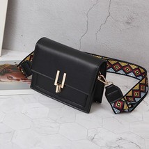 Fashion Crossbody Bags For Women 2022 Mini PU Leather Wide Shoulder Strap Small  - £22.33 GBP
