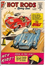 Hot Rods &amp; Racing Cars #44 1959-Charlton-Jack Keller art-sports car crash cov... - $72.75