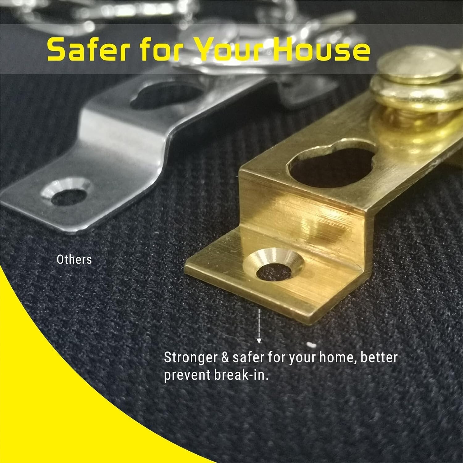 Door Chain Guard, Heavy-Duty Home Security, Sturdy and Rust-Resistant Door Brass Item image 5