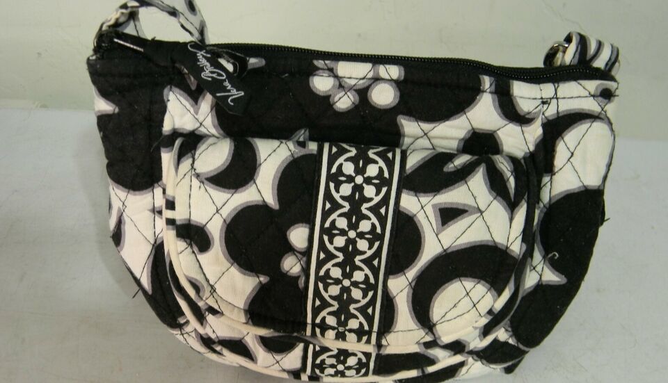 Vera Bradley Crossbody Hipster Purse In Black and White - $17.82