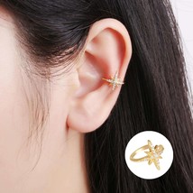 new fashion earrings jewelry 925 sterling silver star shape non piercing earring - £23.72 GBP