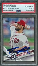 2017 Topps Series 1 #212 Tanner Roark Signed Card PSA Slabbed Auto Nationals - £47.95 GBP