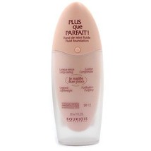 Bourjois Plus Que Parfait Fluid Cream Foundation SPF15 # 16 Hale Continu... - £7.81 GBP