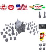 3D Printed Graveyard Terrain for 28mm Miniatures - Unpainted Wargame Acc... - $738.34 MXN