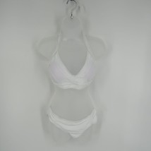 Women&#39;s White 2 Piece Swimsuit Bikini Large NWOT - $12.35