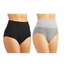 Skinnygirl Brief by Bethenny Frankel Seamless Shaping Double Layer Waistband 2PK - £34.28 GBP