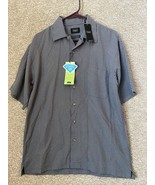 Haggar Performance Wear Cool 18 Short Sleeve Button Up Polo Shirt Size S... - $27.99