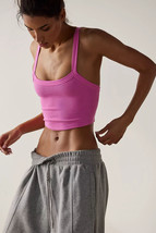 Bonbon Athletic Ribbed Cropped Cami Top - $9.49