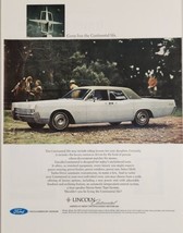 1966 Print Ad The 1967 Lincoln Continental 4-Door Car Turbo Drive Transm... - $20.68