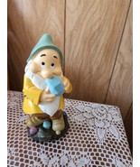 2025 New Disney Snow White Dwarf BASHFUL Garden Statue 8&quot;  Sparkly Colorful - $28.99