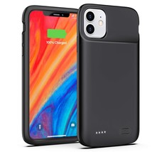 Battery Case For Iphone 11, 5000Mah Slim Portable Protective Charging Case Recha - £47.99 GBP