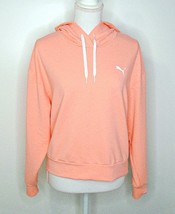 Puma Cropped Hoodie Sweatshirt Style# 846115-26 Peachy Pink Women Size Small - £14.80 GBP