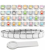 5 Random Assorted Cute Monsters Italian Charms &amp; Starter Bracelet &amp; Tool... - €17,11 EUR
