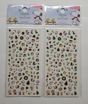 Set of 2 Peanuts X Wet n Wild Ha Ha Ha Ho Ho Ho Christmas Nail Stickers Sheets - £15.78 GBP