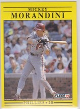 M) 1991 Fleer Baseball Trading Card - Mickey Morandini #407 - £1.54 GBP