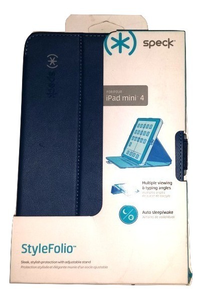 Speck StyleFolio for iPad mini 4 in Deep Sea Blue/Nickel Grey - $5.00