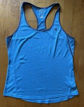 Champion Women&#39;s Small Tank Top Vapor Racer Back Blue Workout Gym Yoga S... - £10.89 GBP