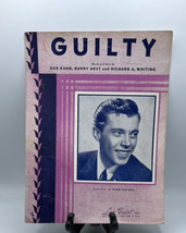 Music Piano Sheet Vintage Guilty Dick Haymes Leo Feist Inc. 1946 - £4.61 GBP