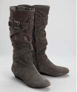 White Mountain Charcoal Bully Wedge Boot Shoe Size 9.5 - $546.62 MXN