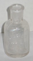 Vintage Lazell&#39;s Perfumes New York Clear Glass Bottle Prop Vase Barn Dump Dig - £7.09 GBP