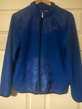 FILA boys blue fleece zip up jacket size 14/16 - $12.00