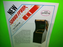 Vectorbeam Speed Freak Arcade FLYER Original Retro Video Game Promo Art ... - £26.89 GBP