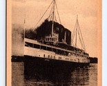 Steamer SS Cayuga Niagara Navigation Co UNP DB Postcard O4 - $3.91