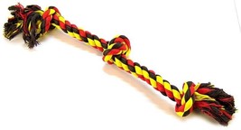 Mammoth Pet Flossy Chews Color 3 Knot Tug - Large - £11.18 GBP