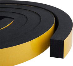 Foam Weather Stripping-2 Rolls 1 Inch Wide X 3/4 Inch Thick Insulation F... - £18.74 GBP