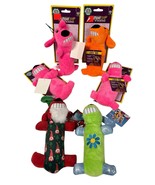 Lot Of 4 Multipet Loofa Ruff 6” Plush Squeaky Dog Toy Multipet 48545 + 2... - $29.86 CAD