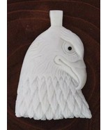 Hand-Carved Bone Eagle Pendant – Celtic Symbol of Strength & Freedom, 4.5 cm - $29.99