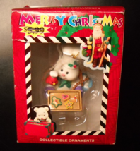 Matrix Christmas Ornament 1996 Merry Christmas Cookie Baker with Bird Boxed - $8.99