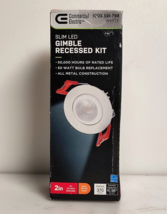 Commercial Electric 2&quot; Slim Gimble Led Integrated Trimless Recessed Lighting Kit - £13.92 GBP