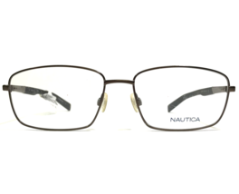 Nautica Eyeglasses Frames N7279 200 Shiny Brown Tortoise Rectangular 59-17-145 - £66.71 GBP