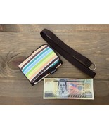 Cebu Pacific Travel Wallet Compact Striped + Phillipine Banknote 500 JG6... - $21.73