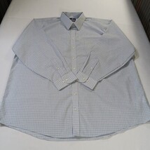 Stafford RN#93677 Mens White Plaid Button-Up Long Sleeve Shirt Sz Big 19 (36-37) image 13