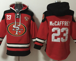 Christian McCaffrey #23 Scarlet Uniform Lace-Up Pullover Jersey Hoodie - $75.99