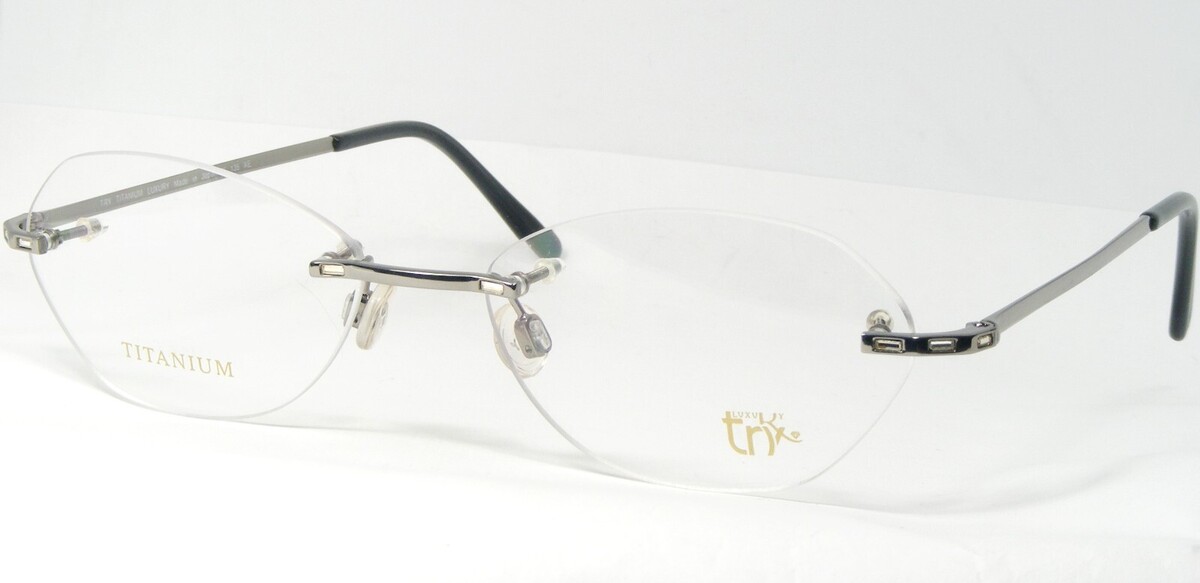 Luxus Try TZ00202 Silber Brille Titan TZ002 53-16-135mm Japan - $115.80