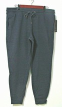 90 Degree By Reflex Ribbed Cuff Joggers Charcoal Back Pocket Solid Knit XL NWT - £21.46 GBP