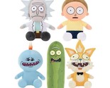 Set of 5 Rick &amp; Morty Plush Toys 7-9 inch Adult Swim Cartoon Network NWT - £39.16 GBP