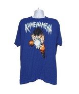 Dragonball Z Men&#39;s Goku T-Shirt Size 2X Blue Manga Short Sleeve Kamehameha - $53.42 CAD