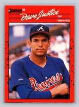 Dave Justice #704 1990 Donruss Atlanta Braves RC - £1.56 GBP